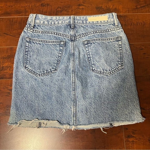 GRLFRND Revolve Denim Mini Skirt Blue Jean Size 26 Boho Western - Picture 3 of 8